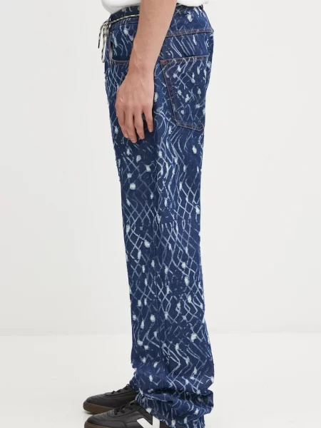 Aries jeansy Laser Chain Mail Batten niebieskie
