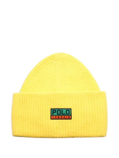 Sapka Polo Ralph Lauren autogrammal sárga