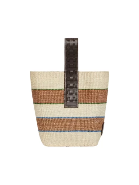 Torba plażowa Max Mara Weekend skórzana pleciona