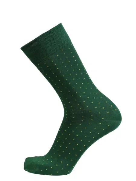 Sokisahtel Ponožky MARCO viscose socks with dots' zelená