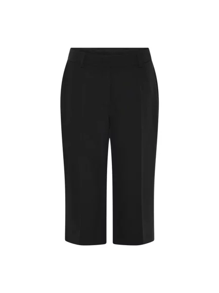 Spodnie Bruuns Bazaar eleganckie ze spandexu czarne