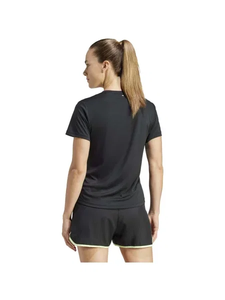 Trčanje majica Adidas crna
