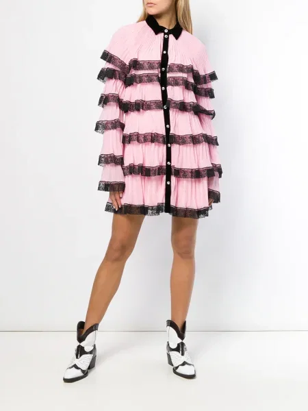 Rochie mini Philosophy Di Lorenzo Serafini scurtă de costum roz