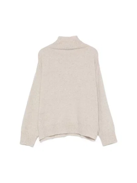 Sweter z golfem D.exterior do golfa beżowy