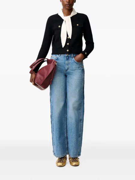 Πλεκτή ζακέτα Claudie Pierlot chunky μαύρο