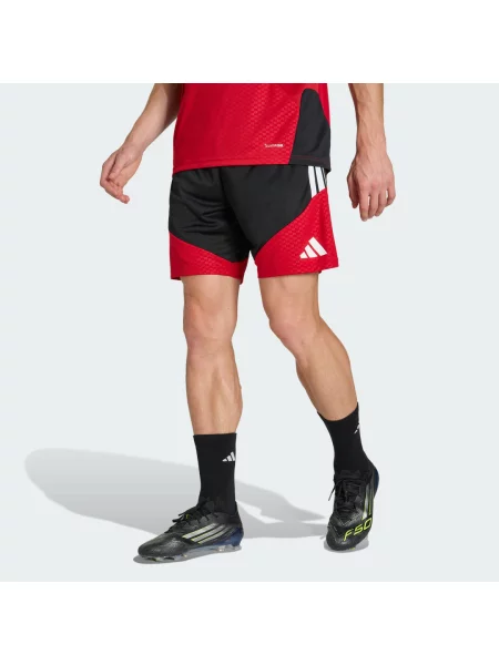 Koszulka Adidas z dżerseju na siłownię czerwona