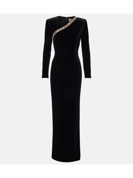 Rochie Roland Mouret de catifea negru