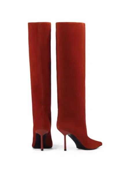 Botine Le Silla din piele de căprioară roșu