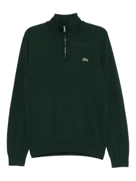 Hanorac Lacoste cu broderie verde