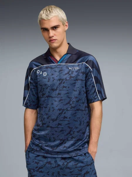 Футболка Puma из джерси синяя