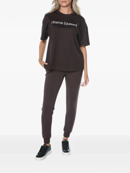Tricou Armani Exchange cu imagine maro
