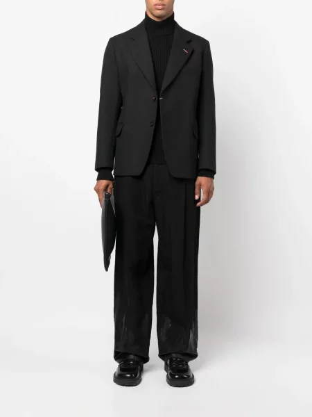 Vienakrūtis švarkas Maison Margiela juoda