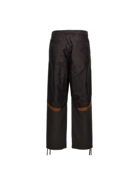 Spodnie Moncler brązowe