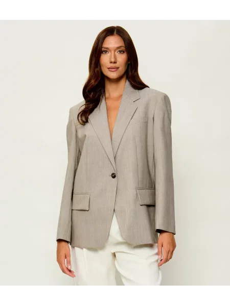Weekend MaxMara De lână sacou Wkdattila | Oversize fit bej