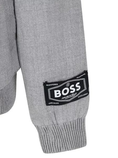 Kurtka bomber dziecięcy Bosswear szary