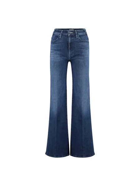 Jeansy straight leg Mother niebieskie