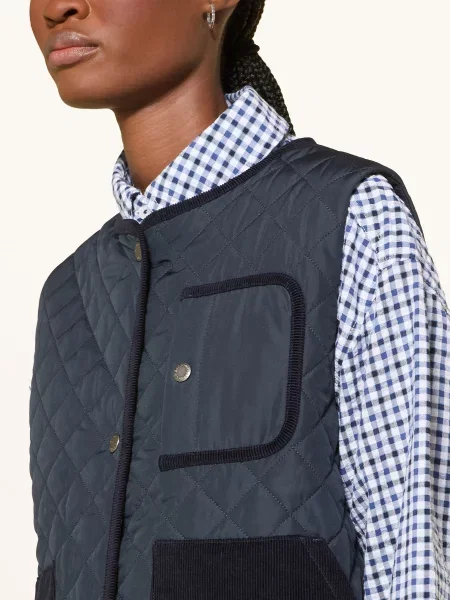 Barbour Steppovaná Vesta Thulby tmavě modrá