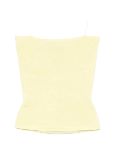 Top Jacquemus galben