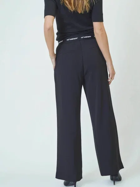 Co'couture Pantaloni Amina negru alb