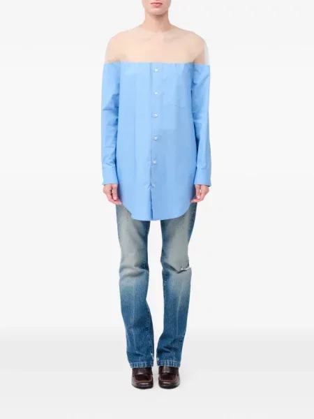 Cămașă Mm6 Maison Margiela albastru