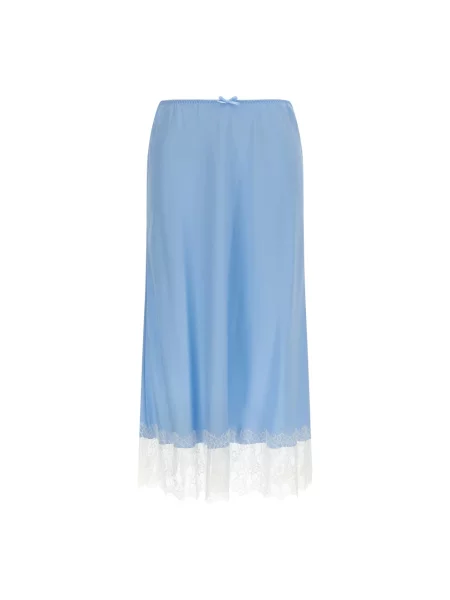 Spódnica midi Moschino niebieska