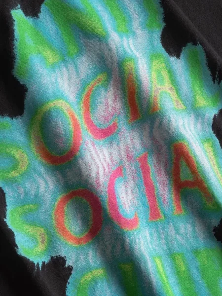Θερμικός μπλούζα Anti Social Social Club μαύρο