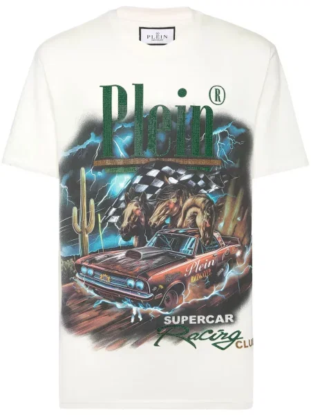 Tricou Philipp Plein alb