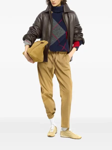 Pantaloni Semicouture cu cordon maro