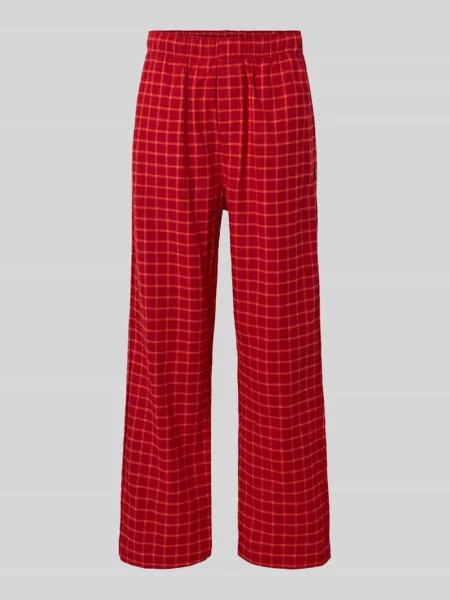 Spodnie od piżamy z elastycznym pasem Calvin Klein Underwear bordowe