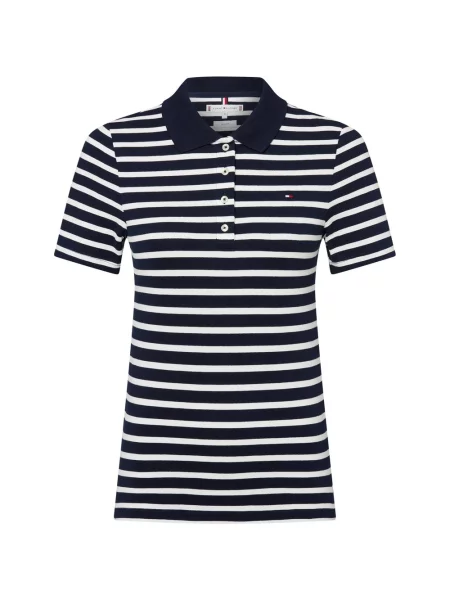 Tommy Hilfiger koszulka polo Kobiety niebieski|biały w S biały