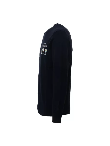 Sweter Mc2 Saint Barth wełniany niebieski