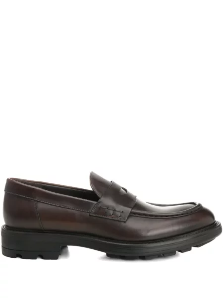 Pantofi loafer Corvari din piele maro