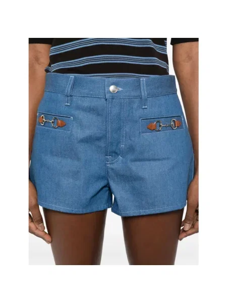 Szorty jeansowe Gucci niebieskie