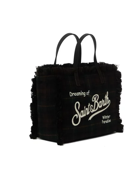 Shopperka Mc2 Saint Barth skórzana czarna