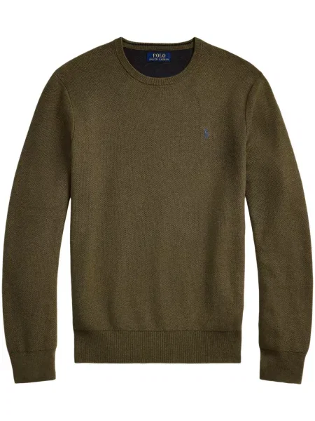 Siuvinėtos zomšinės pledinės maudymosi kelnaitės Polo Ralph Lauren mėlyna