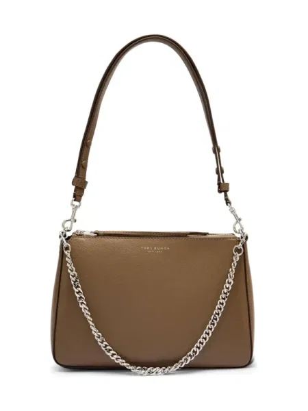 TORY BURCH De piele geantă pe umăr Perry maro