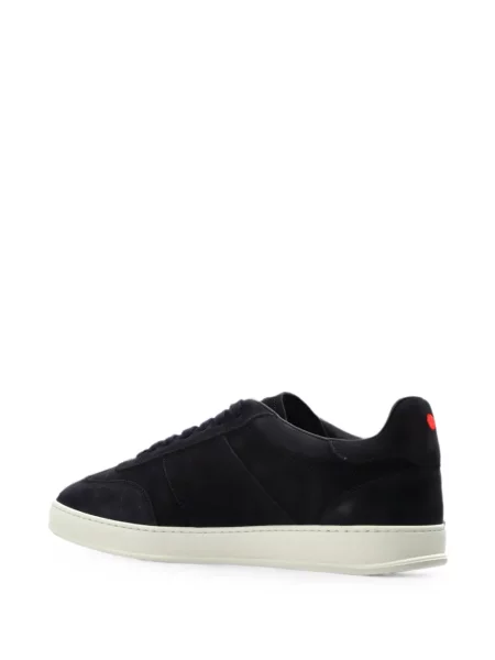 Fűzős bőr sneaker Kiton kék