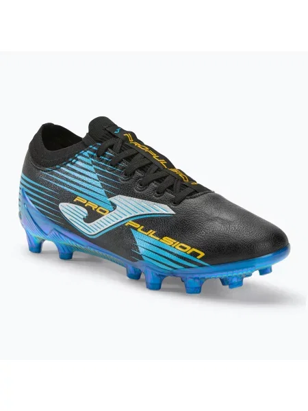Încălțăminte de fotbal pentru bărbați Joma Propulsion Cup FG black/turquoise negru
