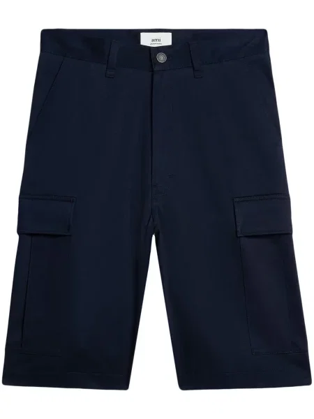 Pantaloni scurți cargo Ami Paris albastru