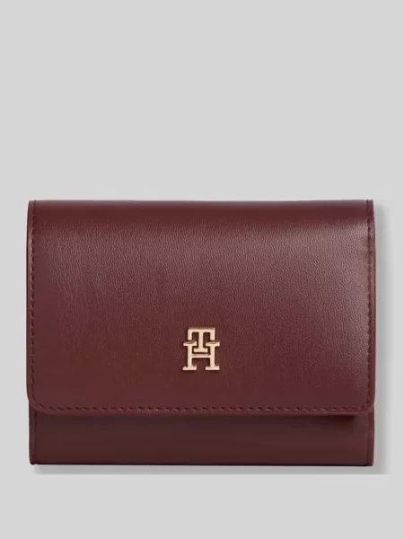 Portfel ze sztucznej skóry z detalem z logo Tommy Hilfiger