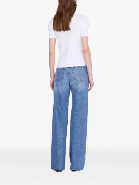Scurt tricou Anine Bing alb