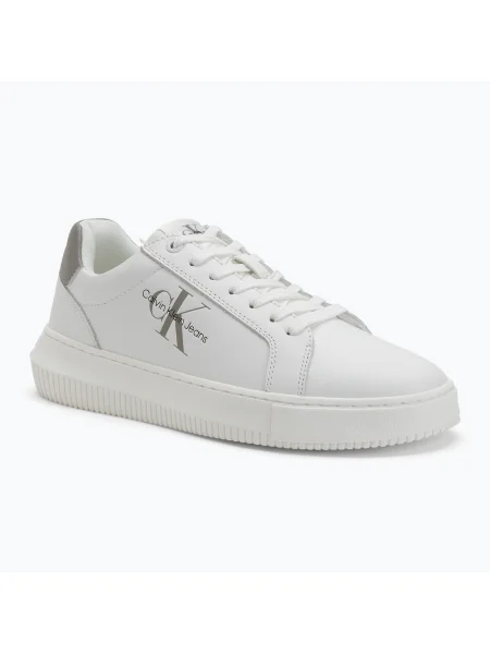 Calvin Klein férfi cipő Chunky Cupsole Monologo Lth hármas világos fehér/rock ridge. Méret: 44 EU fehér
