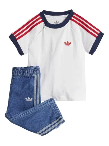 Adidas Набір футболка і штани Denim Голубий