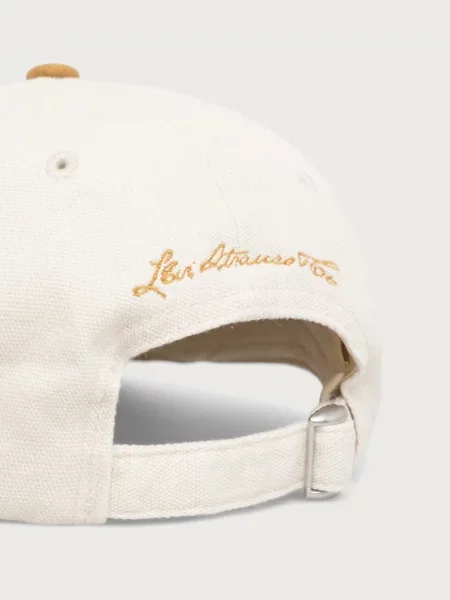 Levi's czapka z daszkiem męska z bawełną ROCKRIDGE DAD beżowa