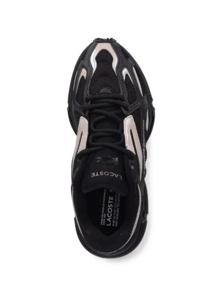 Sneakerși Lacoste plasă negru