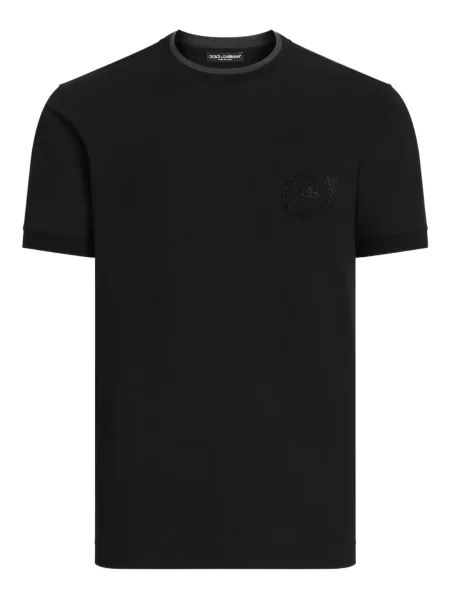 Tricou Dolce & Gabbana cu broderie negru