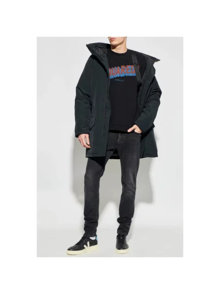 Bluza sportowa Dsquared2 z nadrukiem czarna