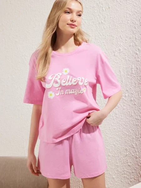 Pantaloni scurți Trendyol alb