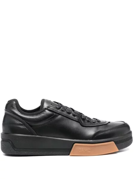 Sneakerși Oamc din piele negru