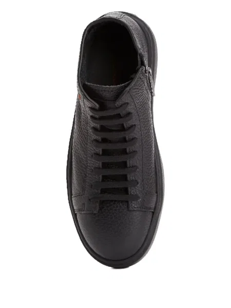 Sneakerși Santoni din piele negru